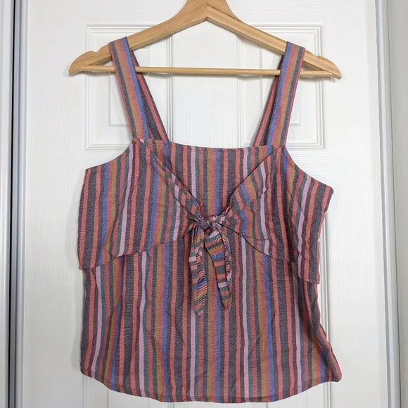 Madewell cami in rainbow stripe - Picture 2 of 6